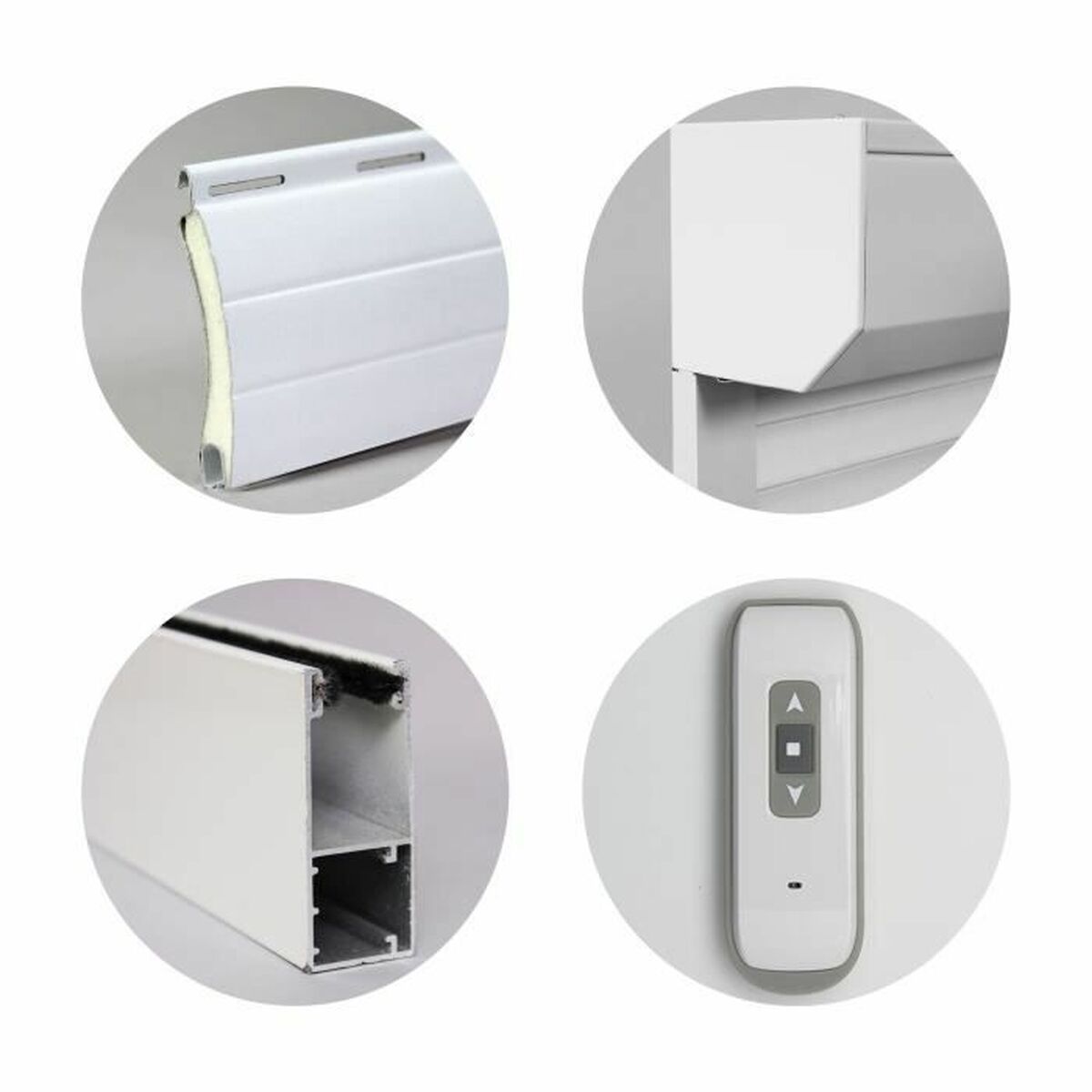 Bigbuy Tools Blind White Aluminium 140 X 120 Cm