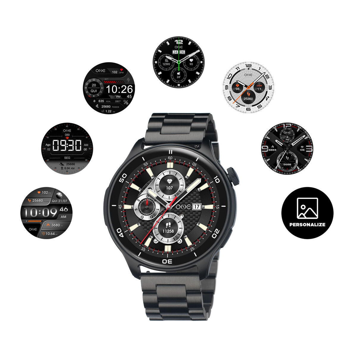 One Smartwatch One Osw9822Bl51L Men