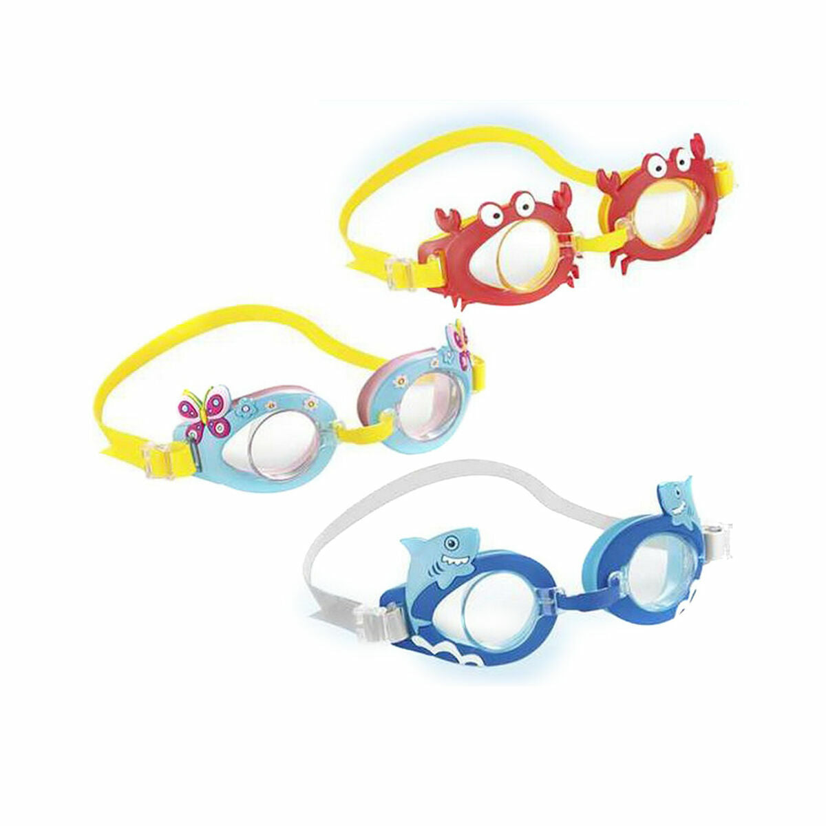 Children's Swimming Goggles Intex White