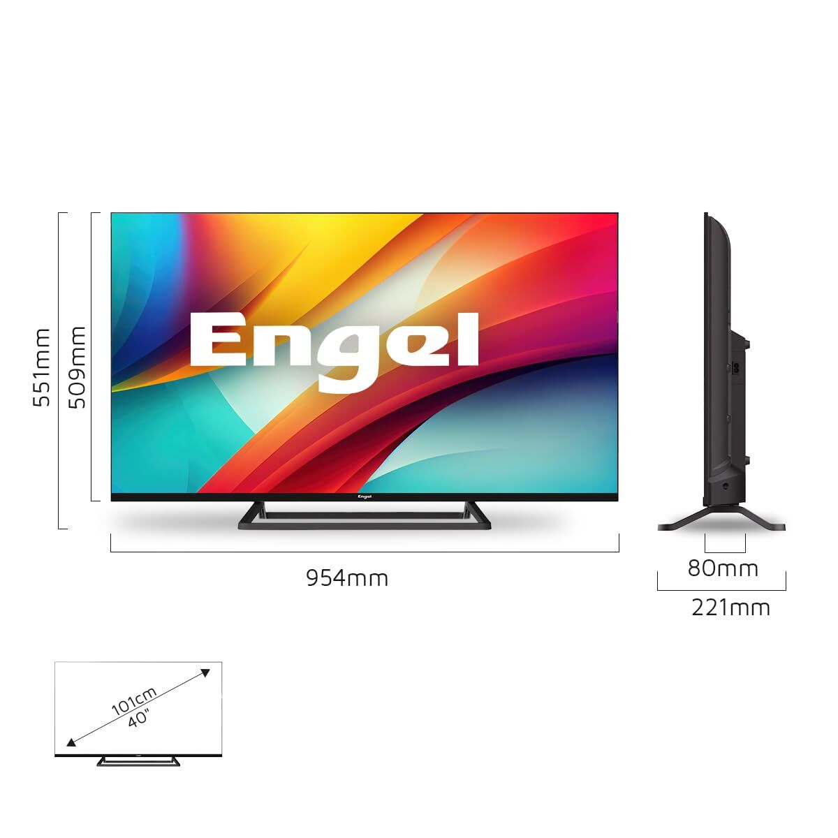 Engel Smart Tv Engel Le4086Sm 40 40" Full Hd Led Pvr Dvb-T2