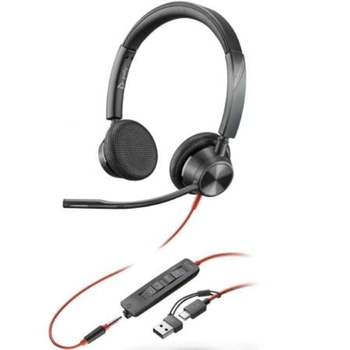 Poly Headphones Poly 8X222Aa Black