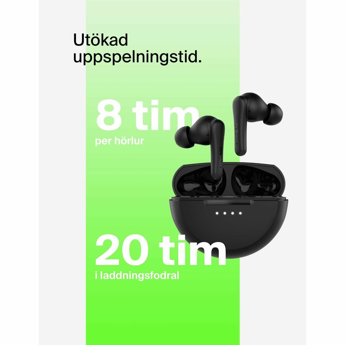 Belkin Headphones Belkin Soundform Rhythm Tr Black