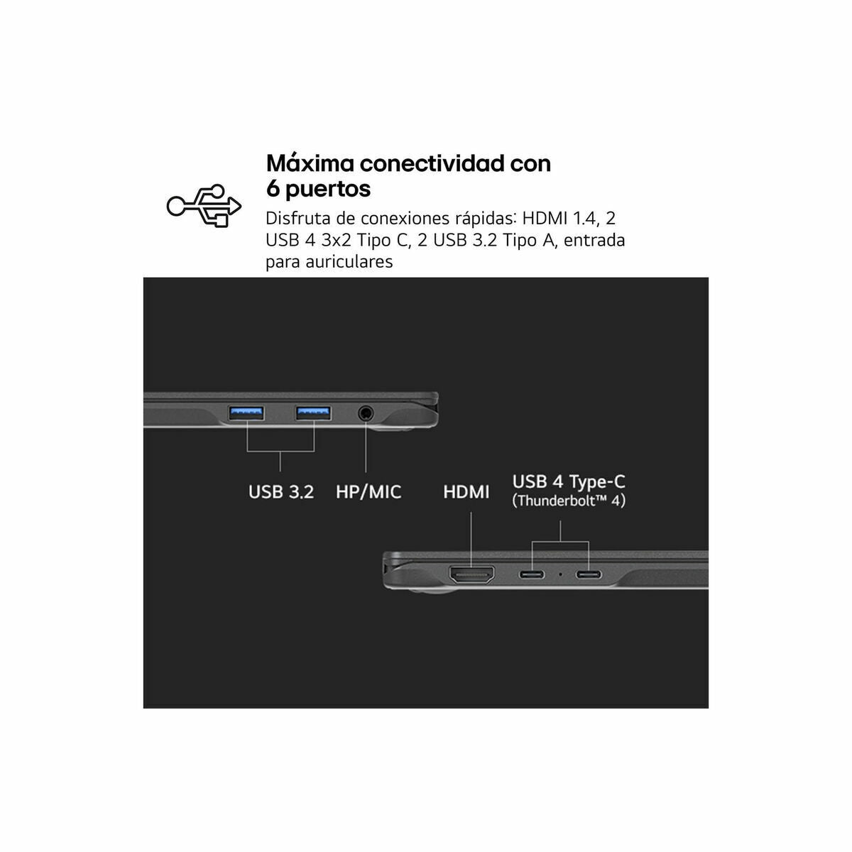 Lg Laptop Lg 14Z90Ru-G.aa55B 35" Spanish Qwerty I5-1334U 16 Gb Ram 512 Gb Ssd