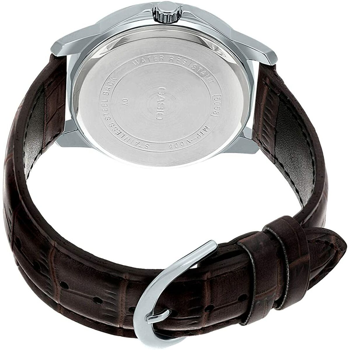 Casio Men's Watch Casio Multifunction Silver, Leather (Ø 41,5 Mm)