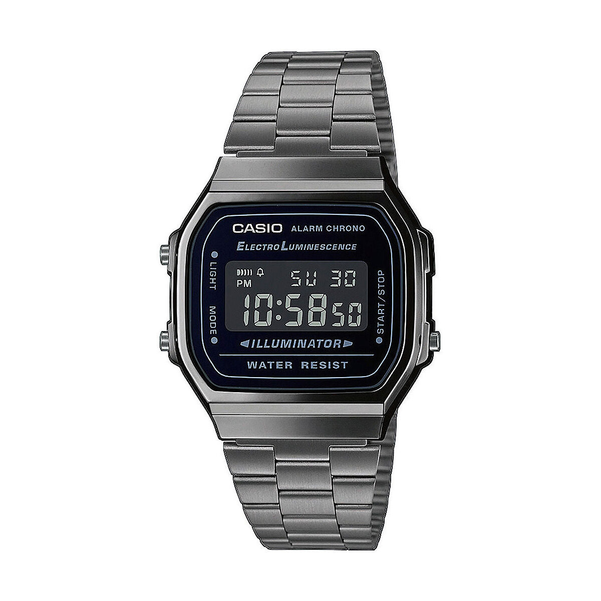 Casio Men's Watch Casio A168Wegg-1Bef Black Silver (Ø 36 Mm) (Ø 38 Mm)