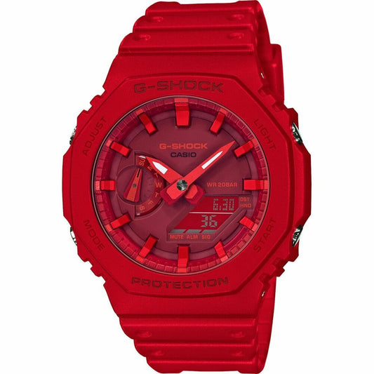 Casio Unisex Watch Casio Ga-2100-4Aer Red Multifunction