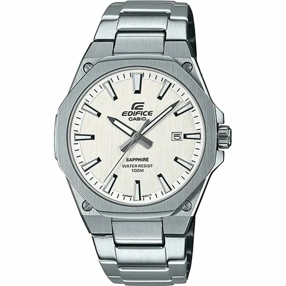 Casio Men's Watch Casio Efr-S108D-7Avuef White Silver