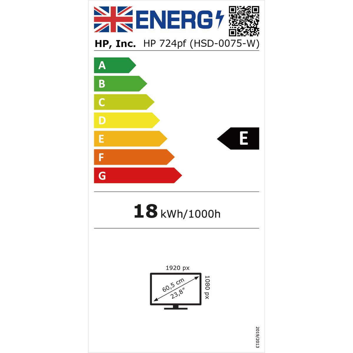 Hp Monitor Hp Series 7 Pro Full Hd 23,8" 100 Hz