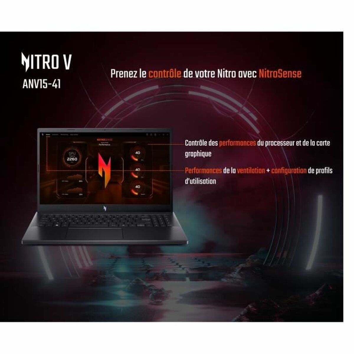 Acer Laptop Acer Nitro V 15 Anv15-41-R85W