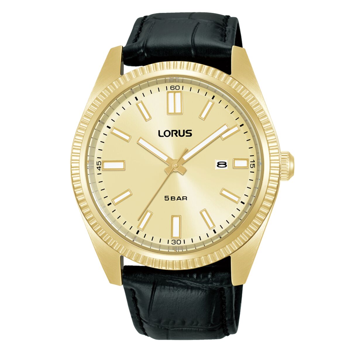 Lorus Men's Watch Lorus Rh976Qx9 Black Golden