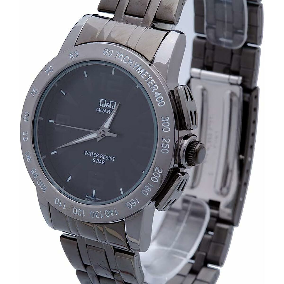 Q&Q Men's Watch Q&Q Q602J405Y Black Silver (Ø 40 Mm)