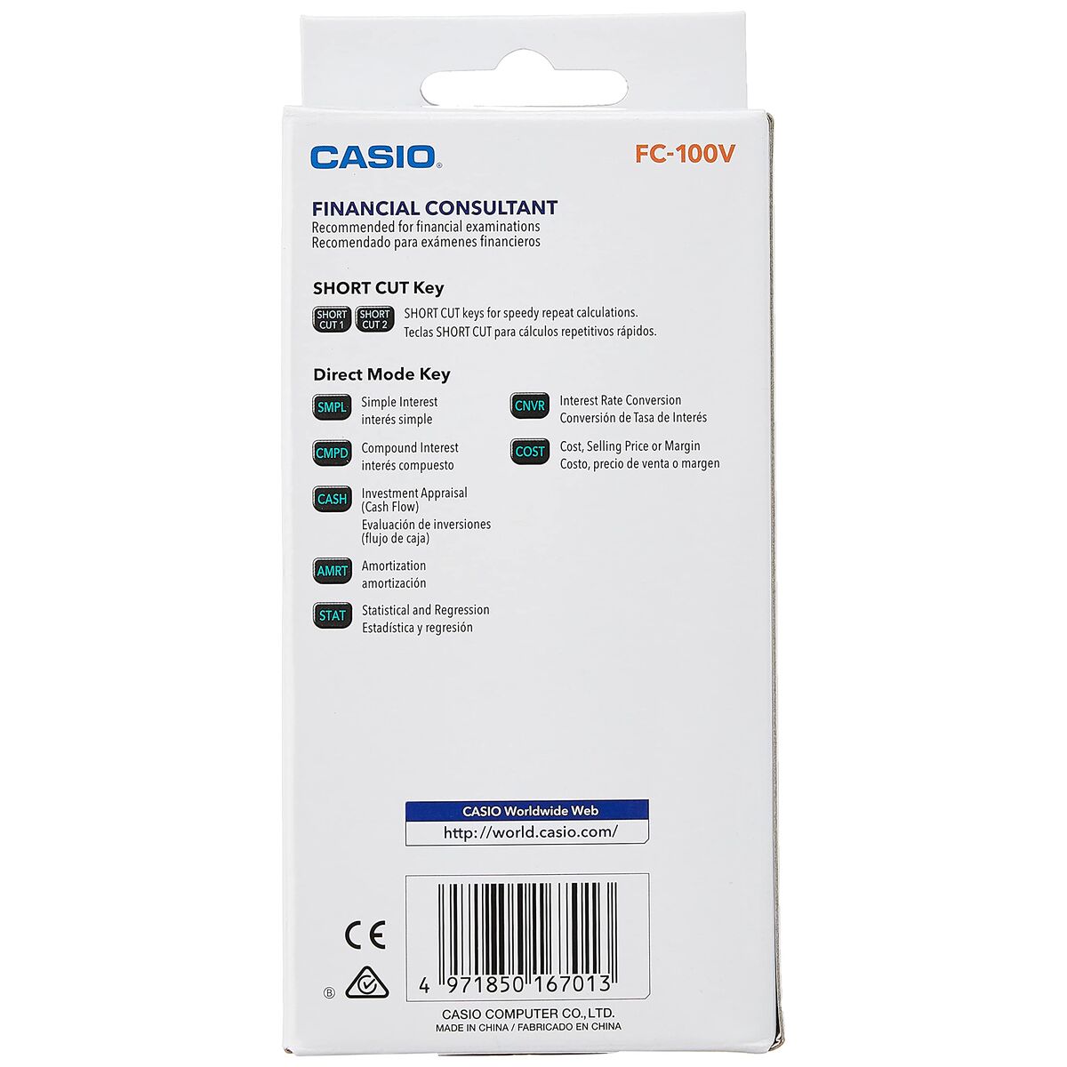 Financial Calculator Casio FC-100V