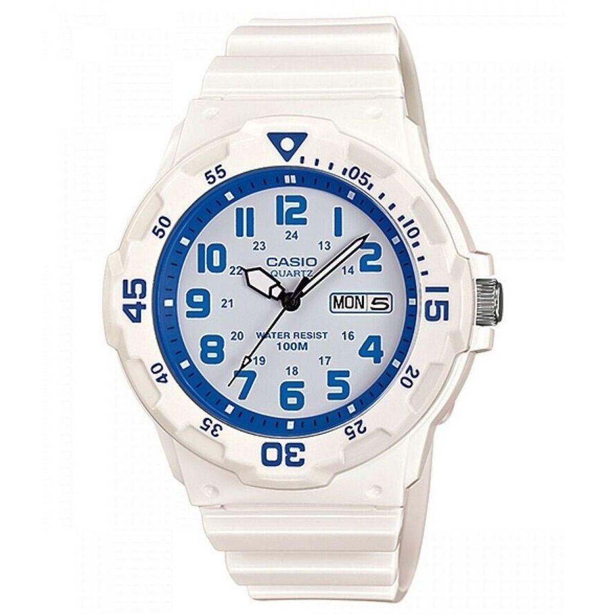 Casio Men's Watch Casio Diver 100M White (Ø 43 Mm)
