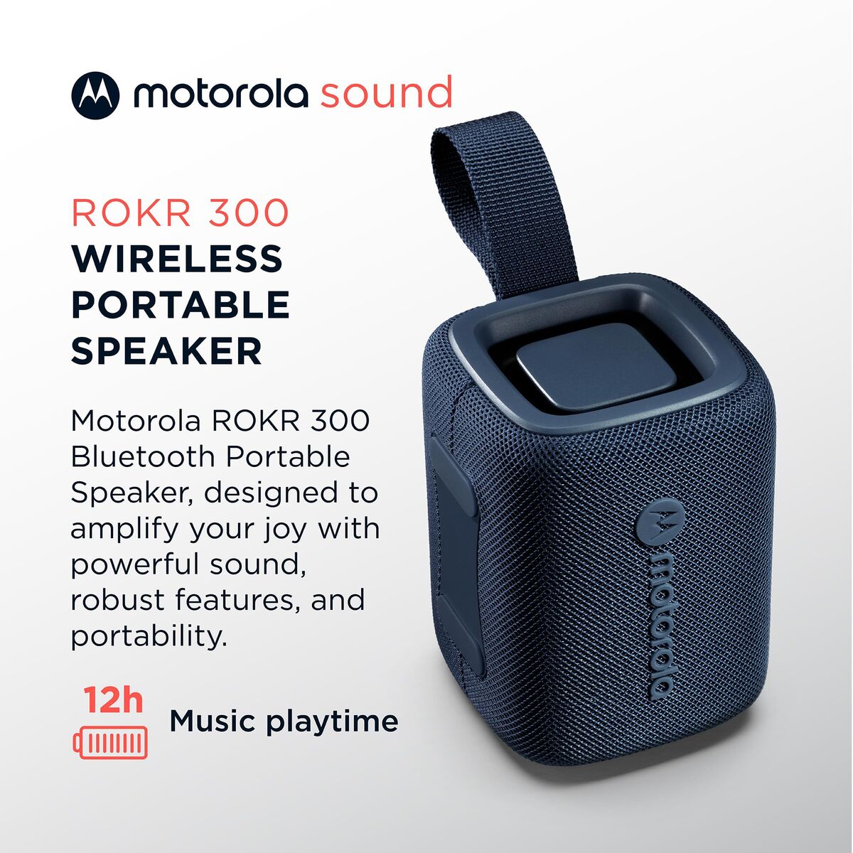 Motorola Portable Bluetooth Speakers Motorola Rokr 300 7 W Blue