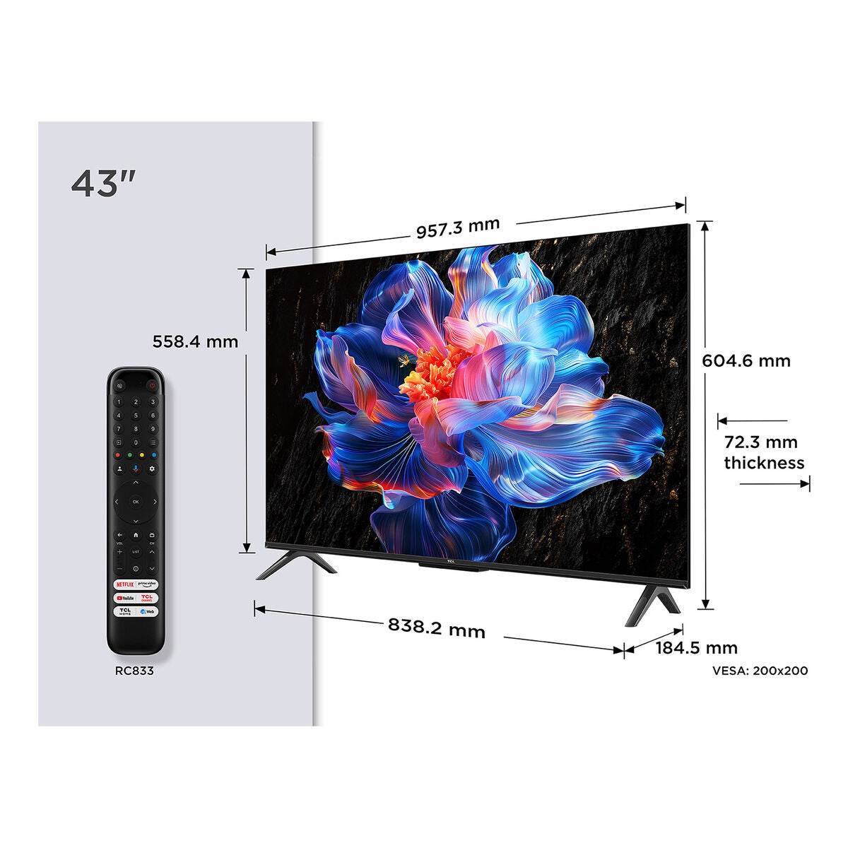 Tcl Smart Tv Tcl 43P6K 43" 4K Ultra Hd Led Hdr D-Led
