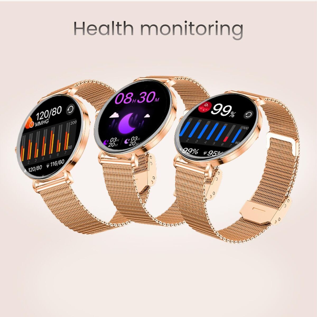 Forever Smartwatch Forever Gsm193533 Rose Gold 1,43"
