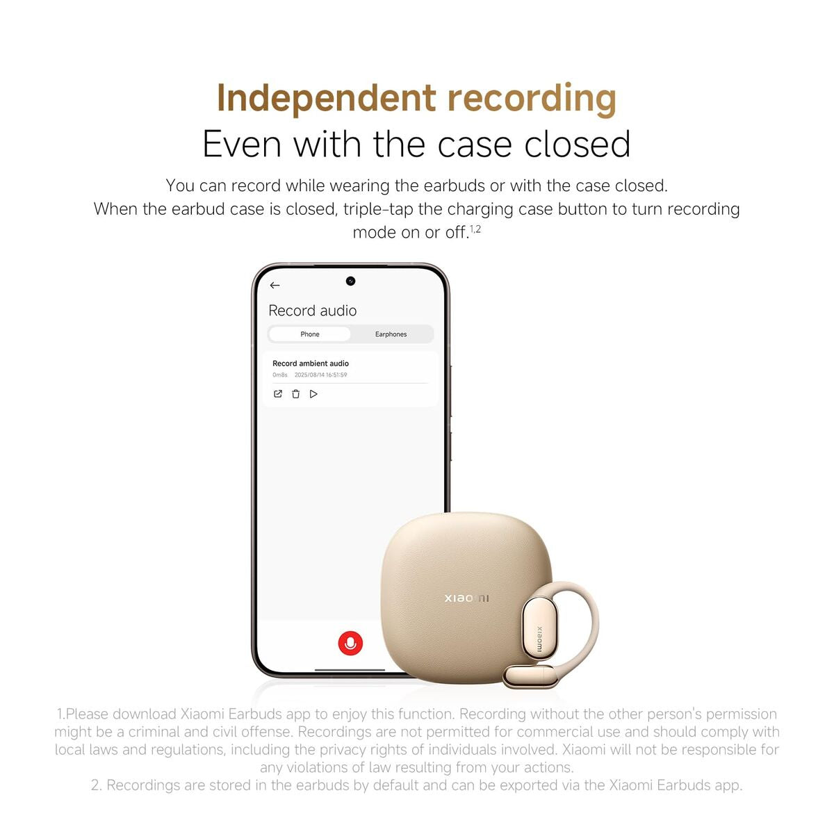 Xiaomi Headphones Xiaomi Openwear Stereo Pro Gold