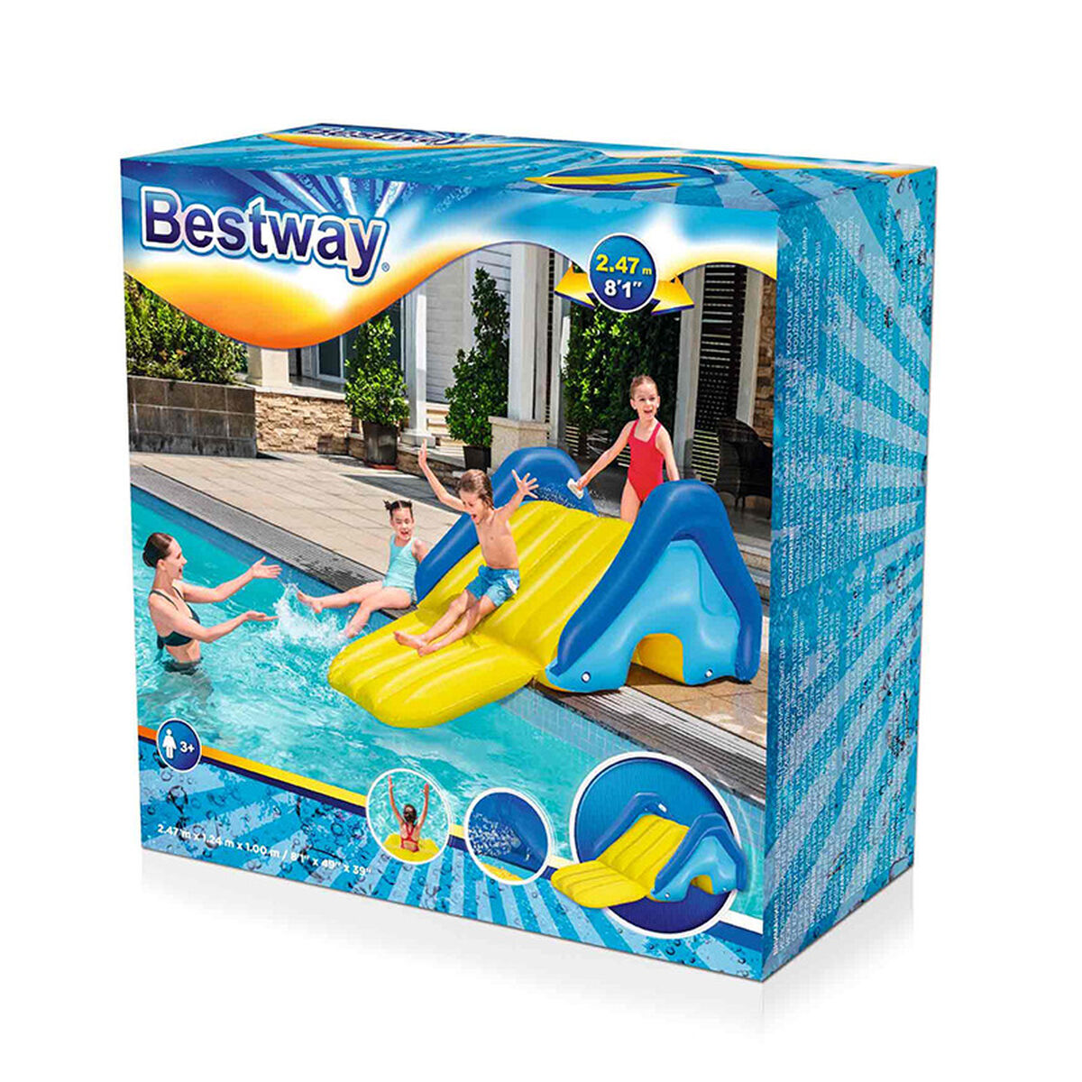 Bestway Pool Toboggan Bestway 247 X 124 X 100 Cm