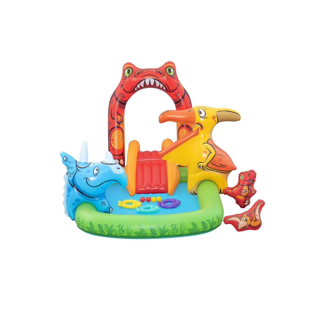 Bestway Inflatable Pool Dinosaur Play Park 241X140X137 Cm 3-6 Years Garden 53160