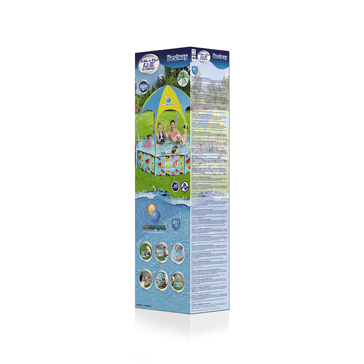Bestway Removable Pool Bestway 244 X 51 Cm 244 X 244 X 51 Cm