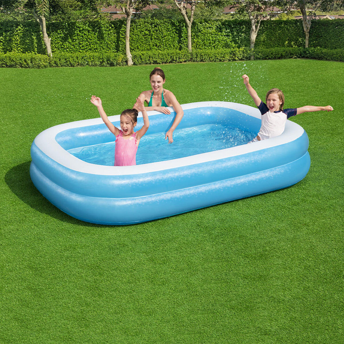 Bestway Inflatable Paddling Pool For Children Bestway Multicolour 262 X 175 X 51 Cm
