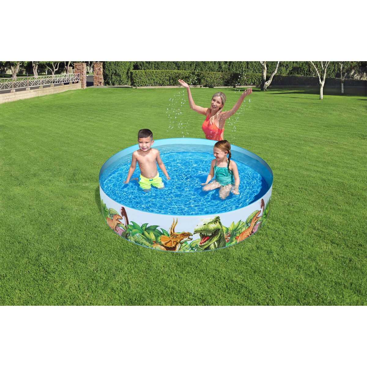 Bestway Inflatable Paddling Pool For Children Bestway Dinosaurs 244 X 46 Cm