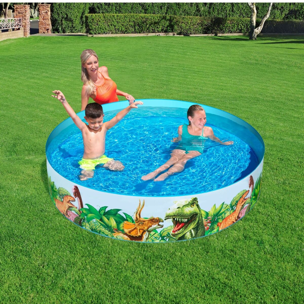 Bestway Inflatable Paddling Pool For Children Bestway Dinosaurs 183 X 38 Cm