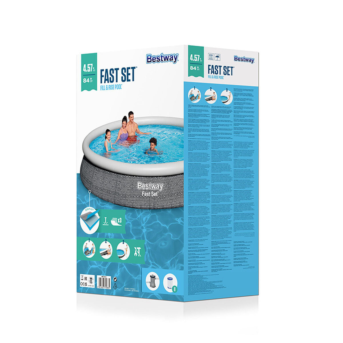 Bestway Inflatable Pool Bestway Grey 7340 L 396 X 84 Cm