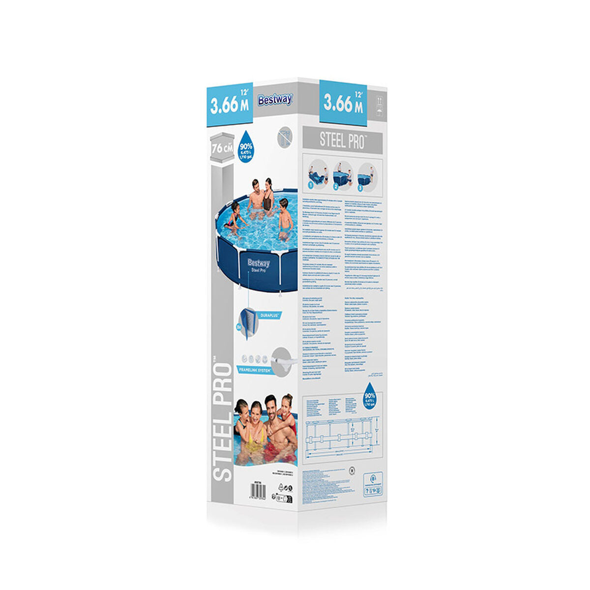 Bestway Removable Pool Bestway 366 X 76 Cm 366 X 366 X 76 Cm