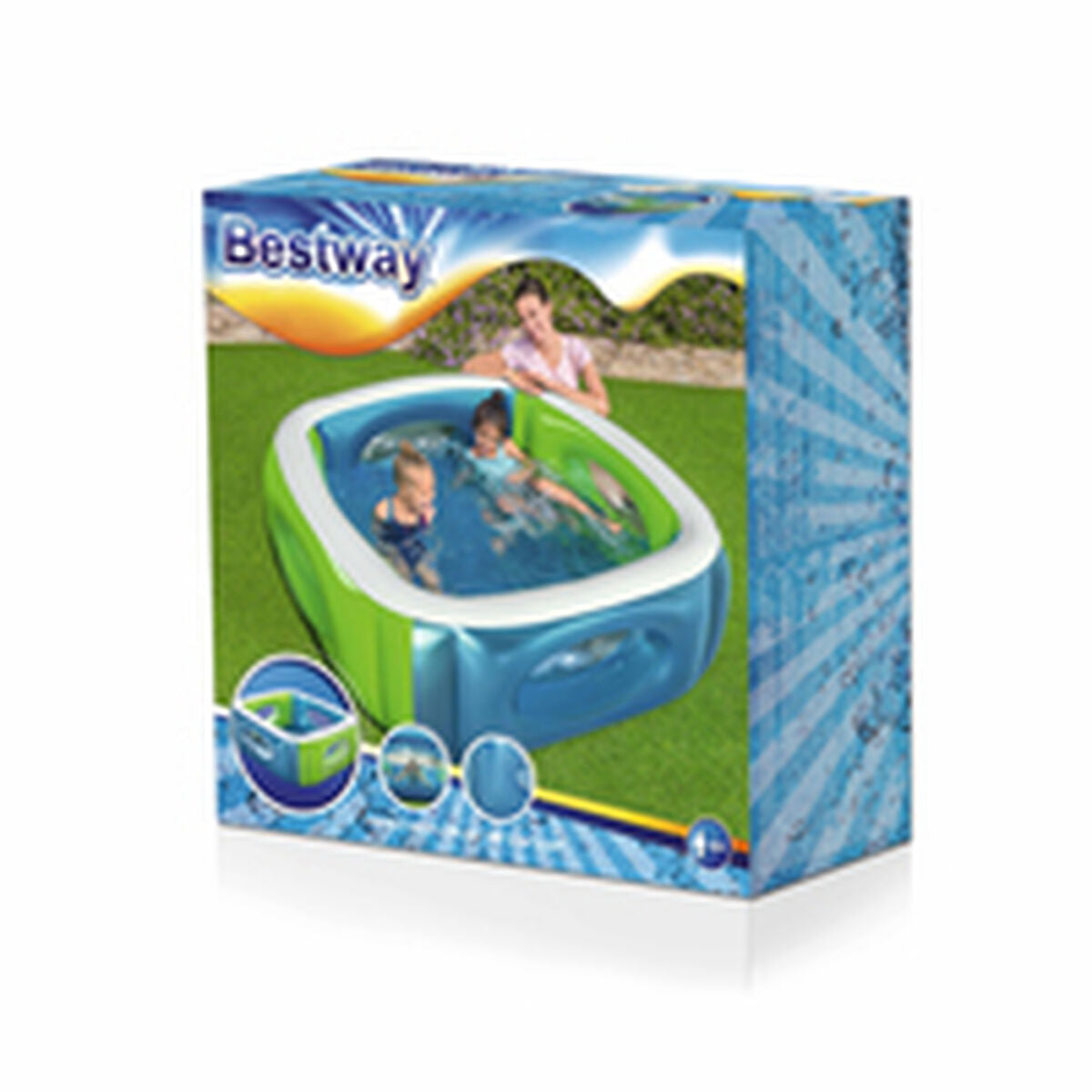 Bestway Inflatable Paddling Pool For Children Bestway 168 X 168 X 56 Cm