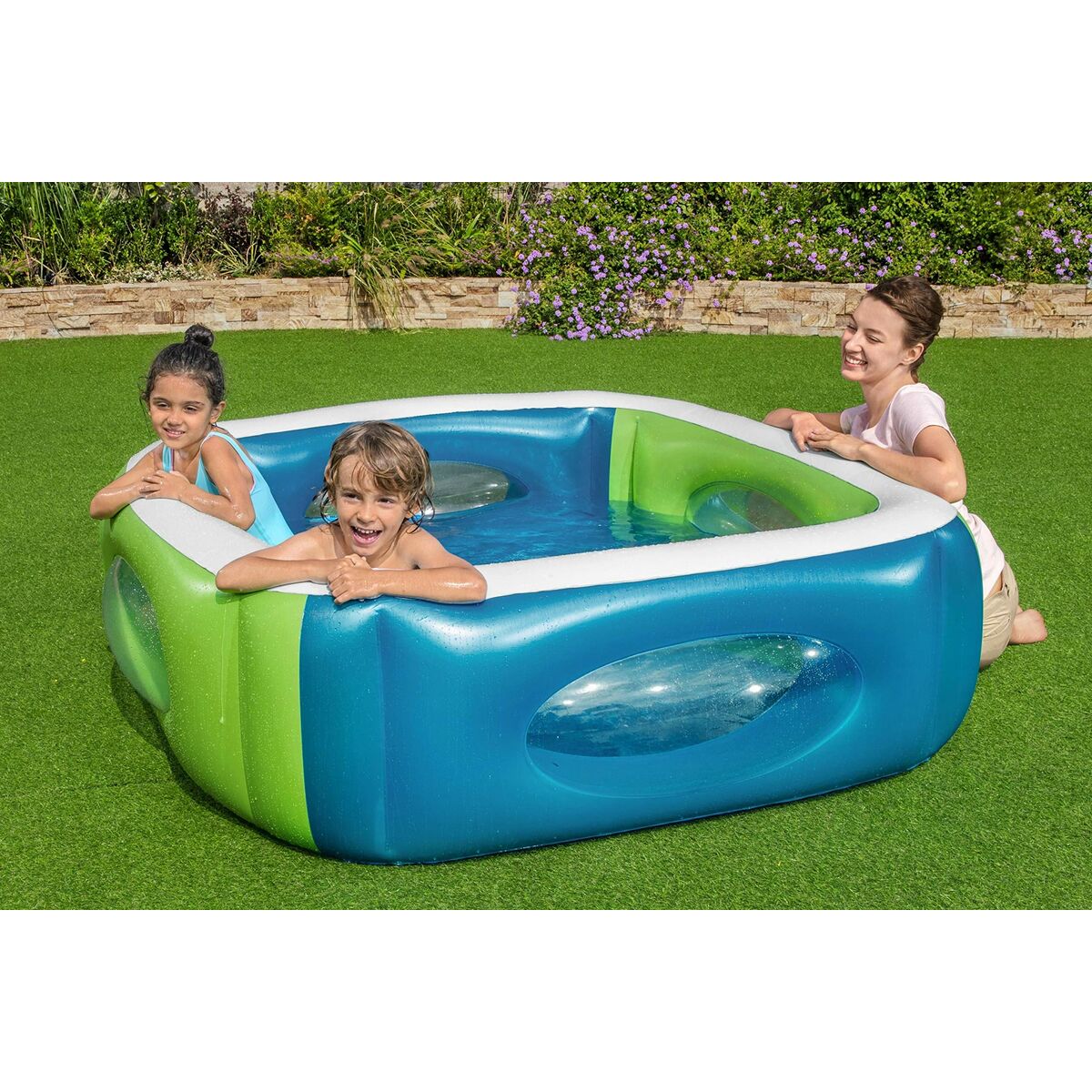 Bestway Inflatable Paddling Pool For Children Bestway 168 X 168 X 56 Cm