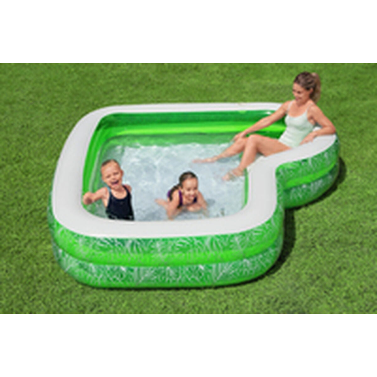 Bestway Inflatable Paddling Pool For Children Bestway Green Multicolour 231 X 231 X 51 Cm