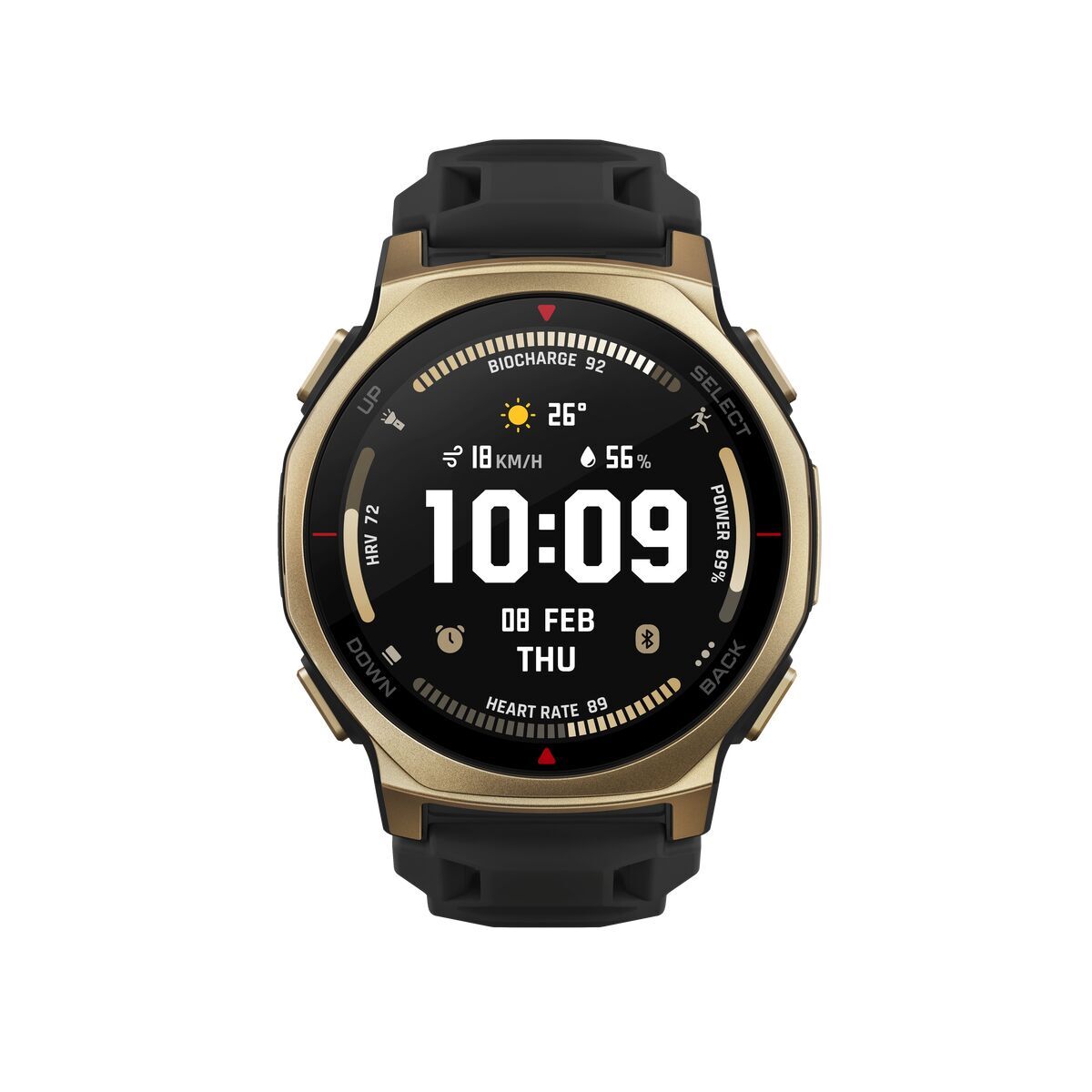 Amazfit Smartwatch Amazfit W2548Gl1N Black Golden Ø 44 Mm