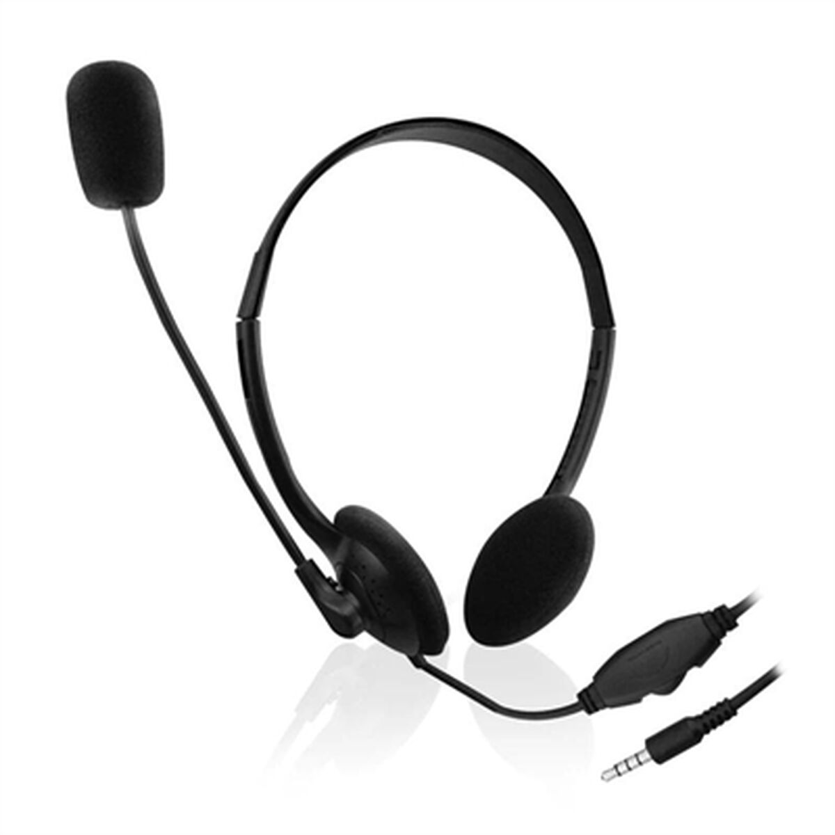 Ewent Headphones With Microphone Ewent Ew3567 Black (1 Unit)