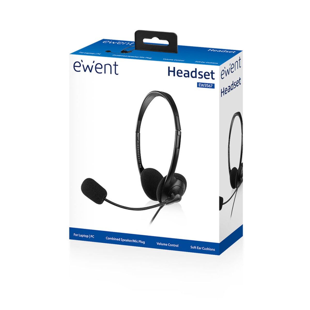Ewent Headphones With Microphone Ewent Ew3567 Black (1 Unit)