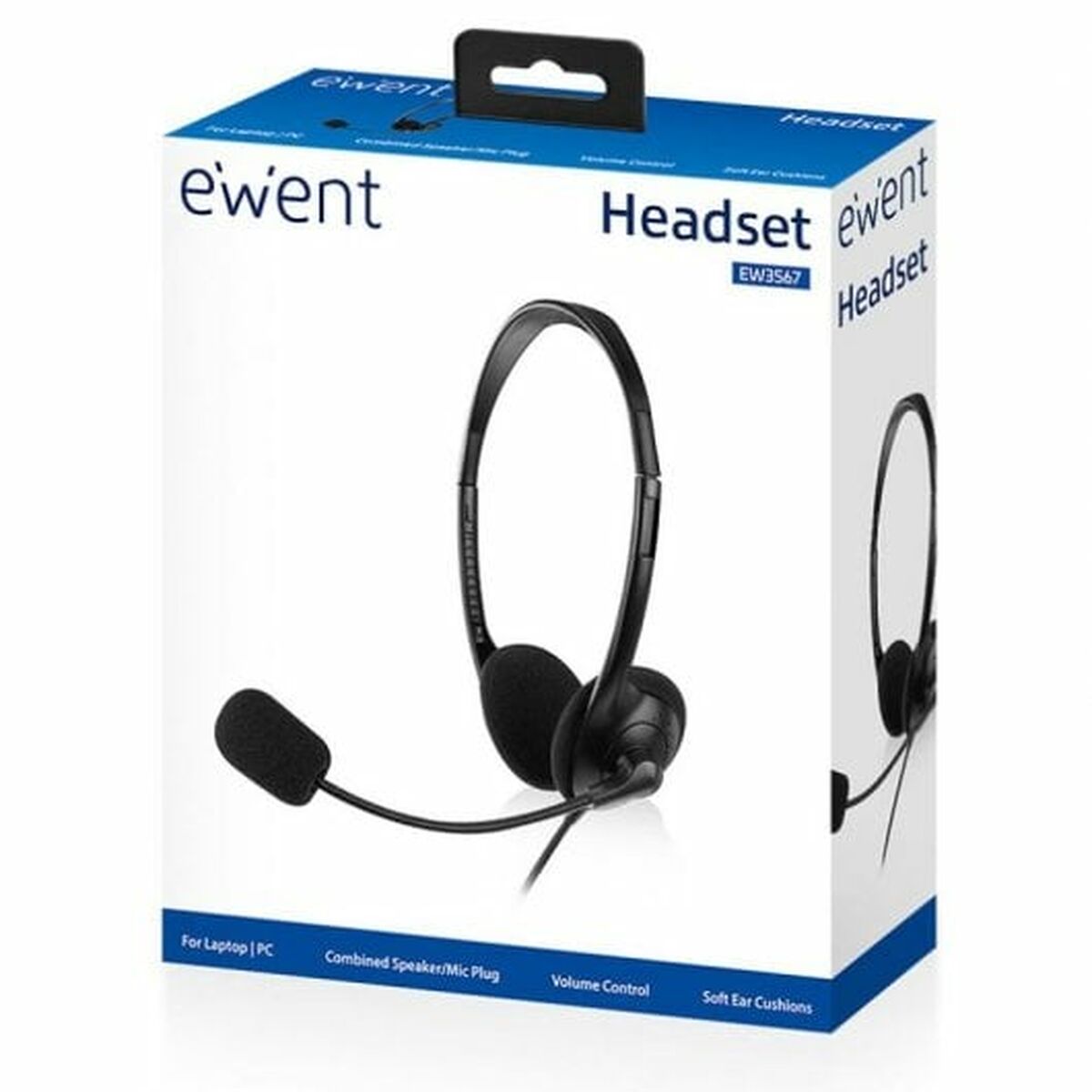 Ewent Headphones With Microphone Ewent Ew3567 Black (1 Unit)