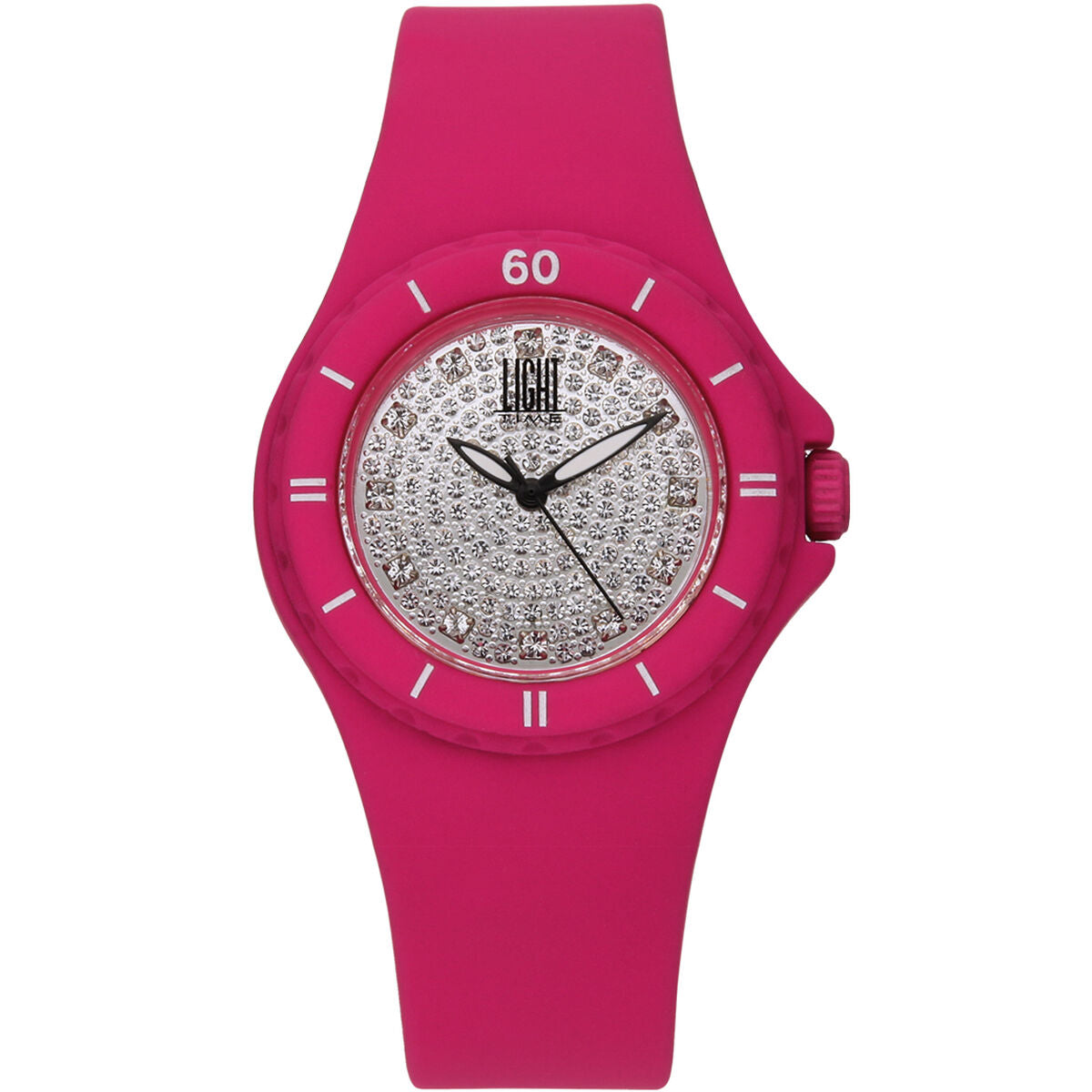 Light Time Ladies' Watch Light Time Silicon Strass (Ø 36 Mm)
