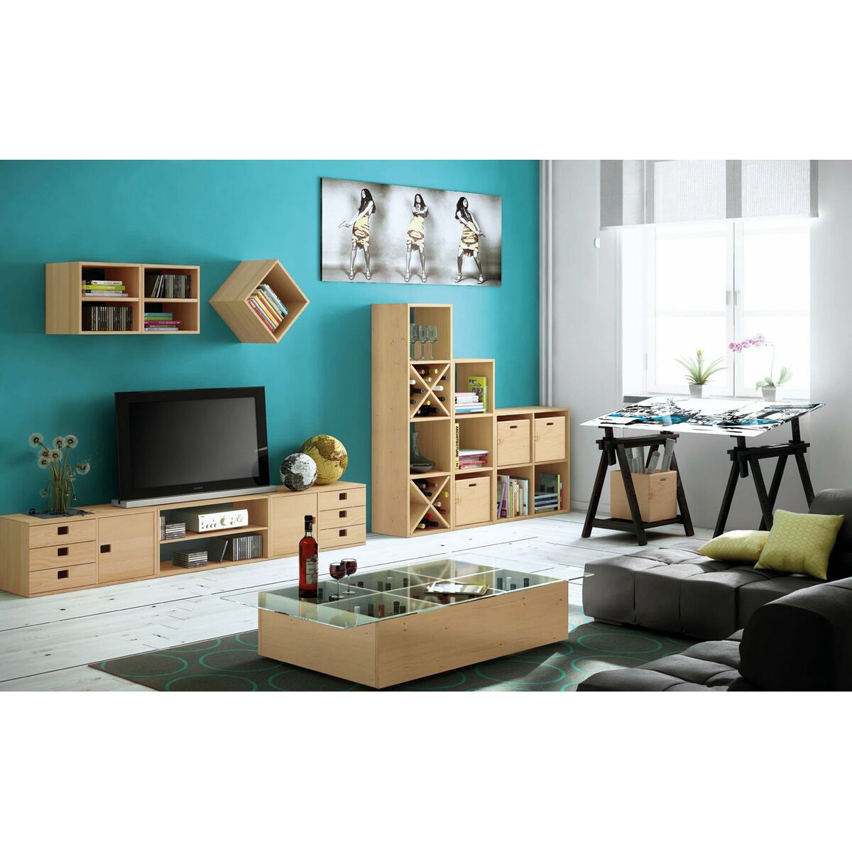 Easel Astigarraga Archi Tec Pinewood Black Wood (Refurbished B)