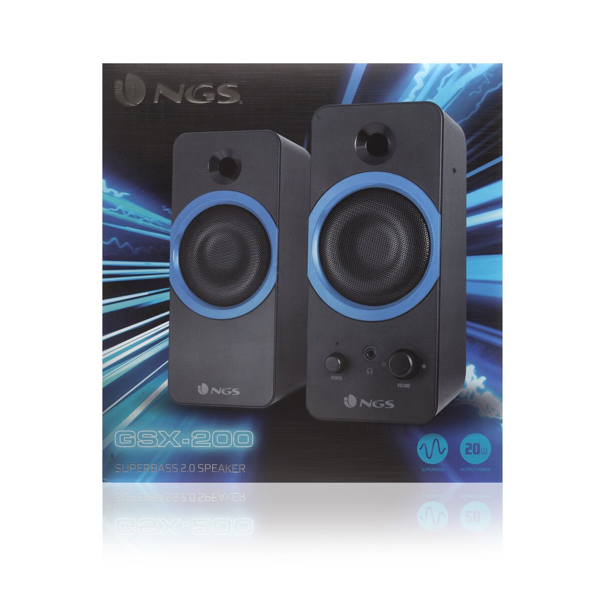 Ngs Gaming Speakers Ngs Gsx200 Black 20 W