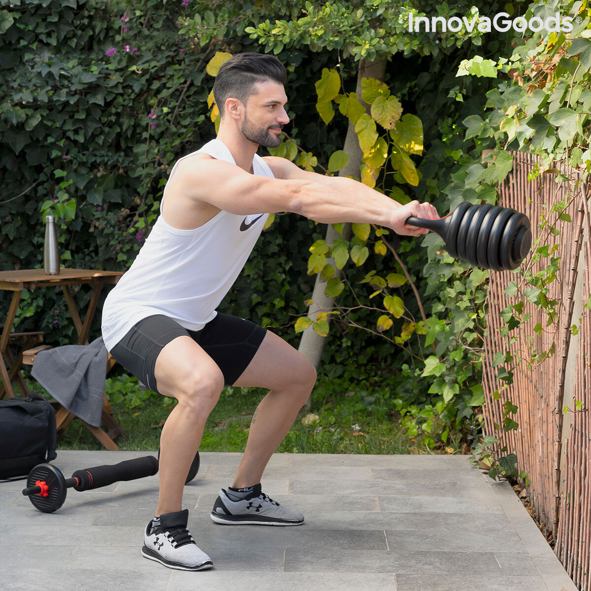 6-in-1 Set of Adjustable Weights with Exercise Guide Sixfit InnovaGoods   Iron (Refurbished B)