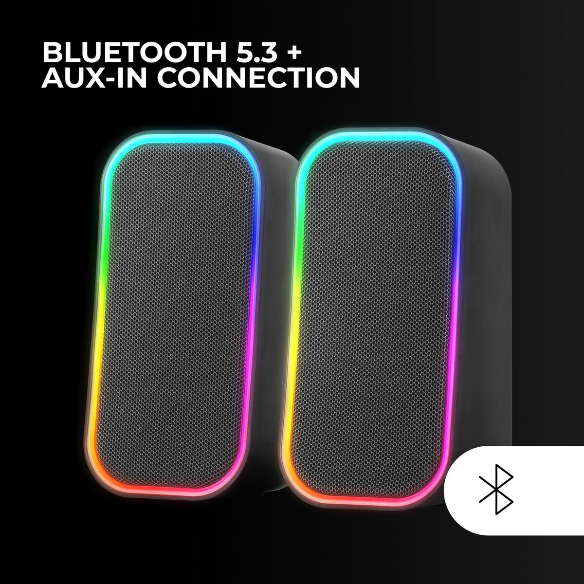 Mars Gaming Pc Speakers Mars Gaming Msom Black 20 W