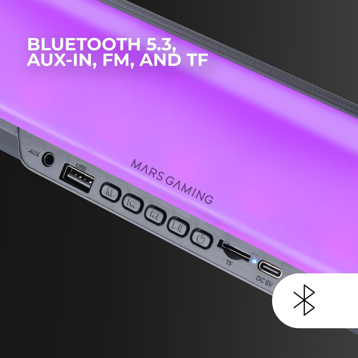 Mars Gaming Pc Speakers Mars Gaming Msborb Black 20 W 4 W