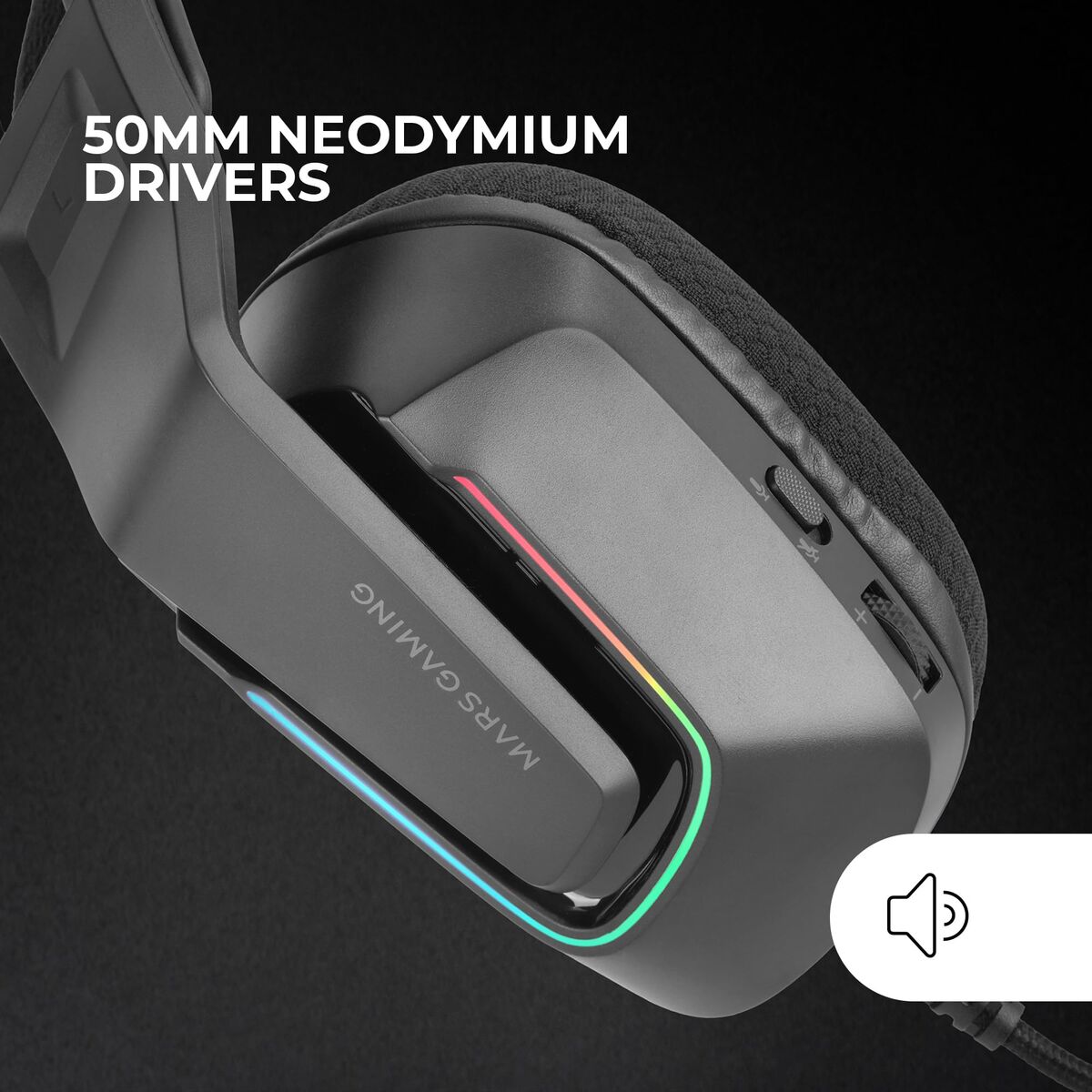 Mars Gaming Headphones Mars Gaming Mhstrike Black Multicolour