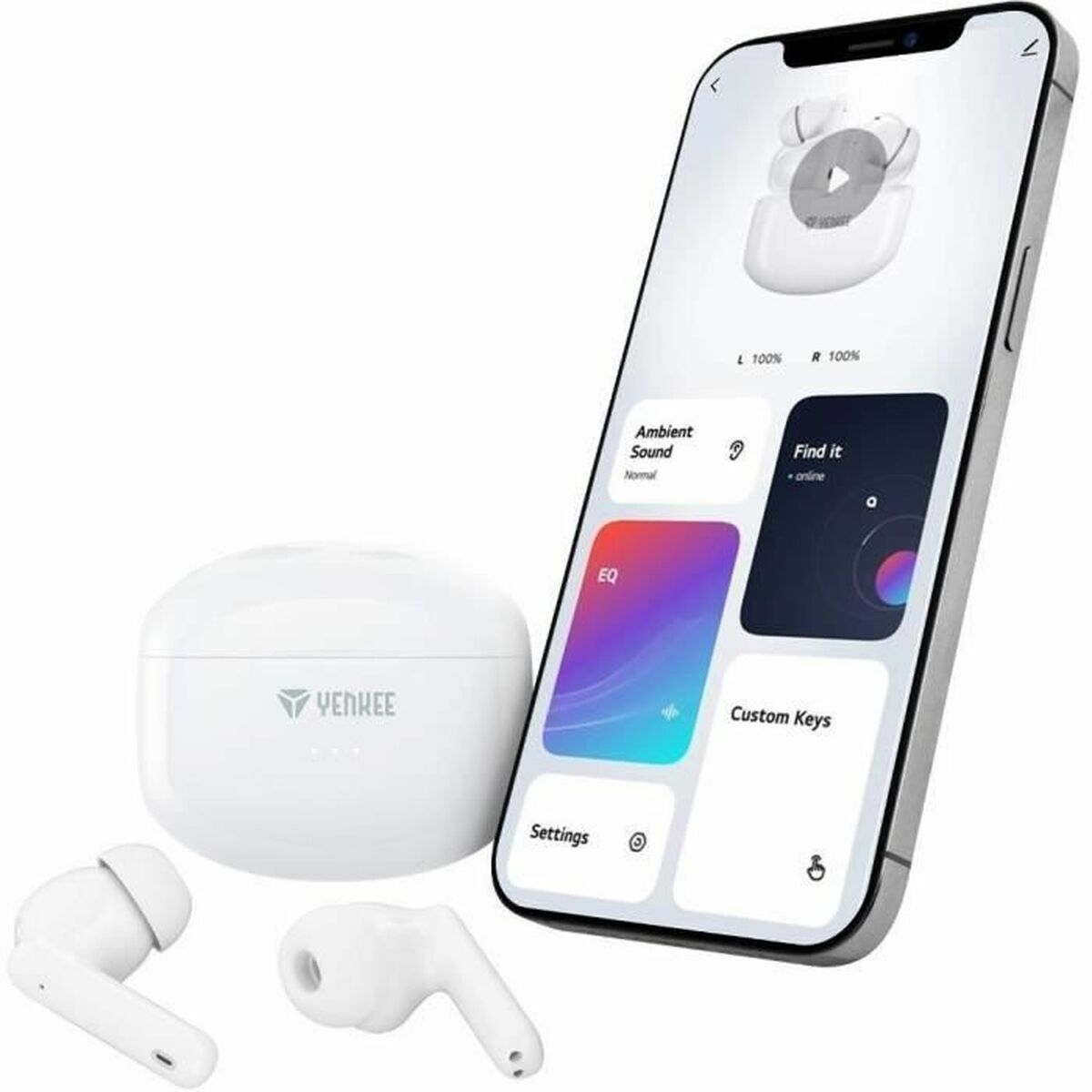 Yenkee Headphones Yenkee Yhp 08Bt Anc White