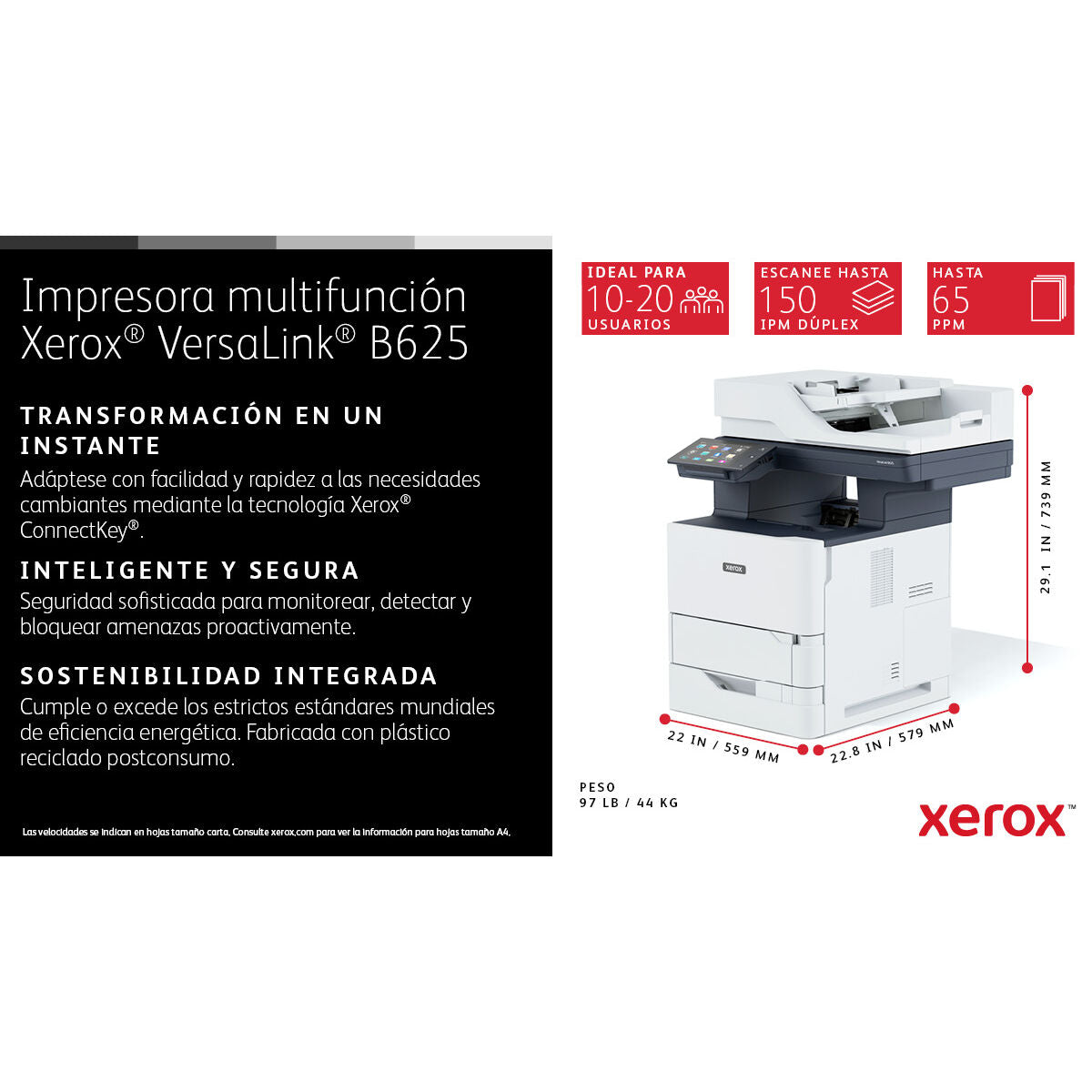 Xerox Multifunction Printer Xerox B625V_Dn