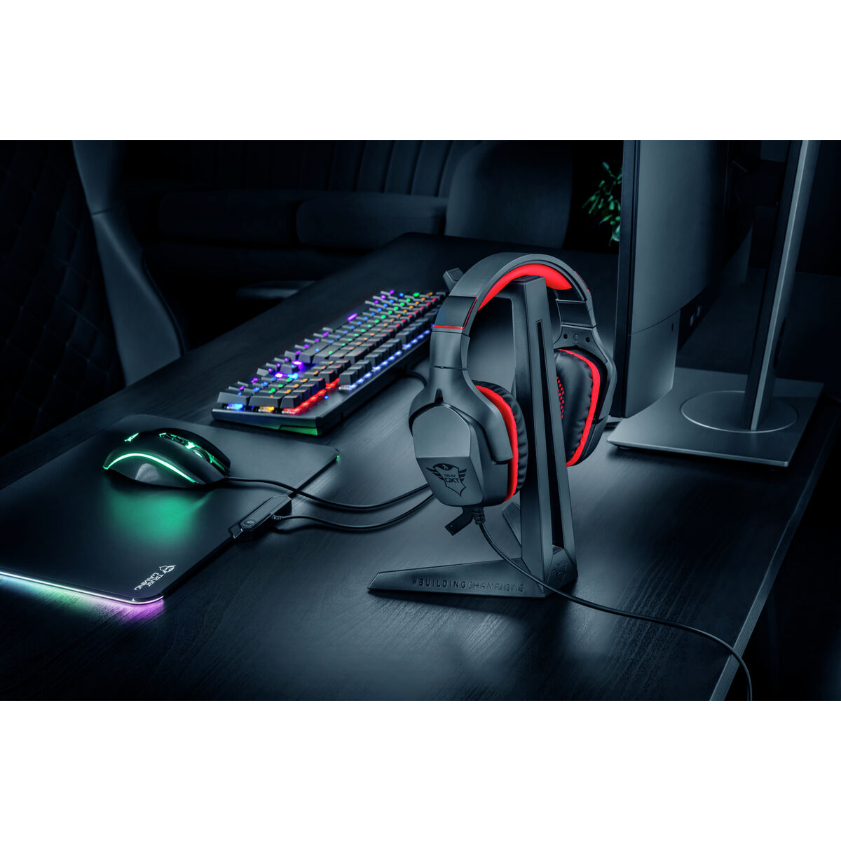 Trust Gaming Headphones Support Trust Gxt 260 Cendor Black
