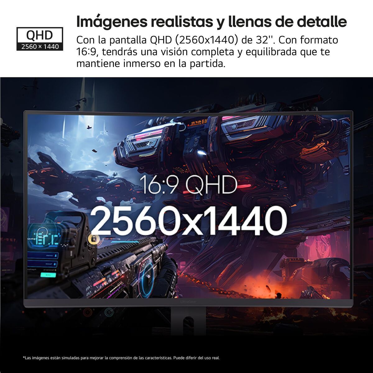 Lg Gaming Monitor Lg 32G600A-B Quad Hd 32"