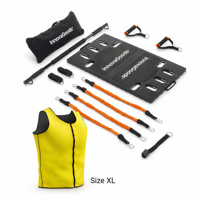 Portable Training System Pack with Exercise Guide and Sauna Sports Vest Man XL InnovaGoods