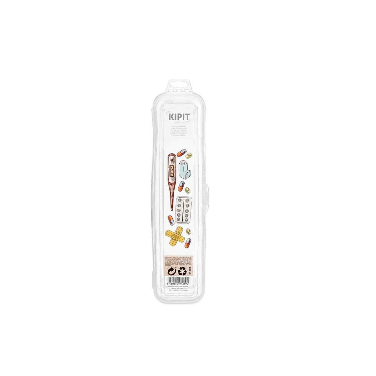 Case Kipit Transparent Travel First Aid Kit (48 Units)