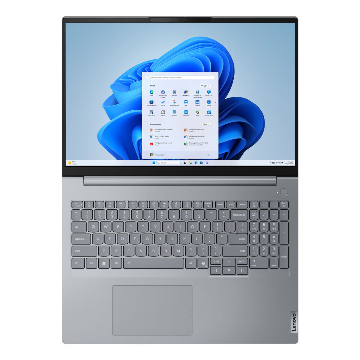 Lenovo Laptop Lenovo 21Sk0089Sp 16" Intel Core Ultra 7 32 Gb Ram 512 Gb Ssd Spanish Qwerty